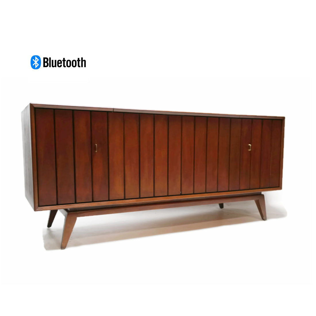 The Vintedge Co™ - ZENITH Deluxe Louver Door Record Player Changer Stereo Console