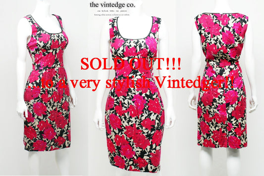 SOLD - Floral Pencil Dress The Vintedge Co.