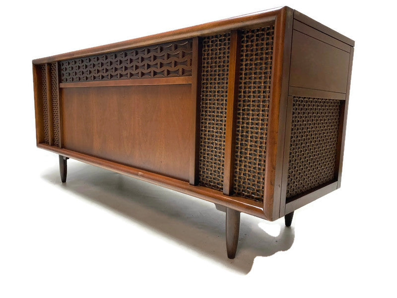 **SOLD OUT** AIRLINE 60s Mid Century STEREO CONSOLE Record Player Changer AM FM Bluetooth The Vintedge Co.