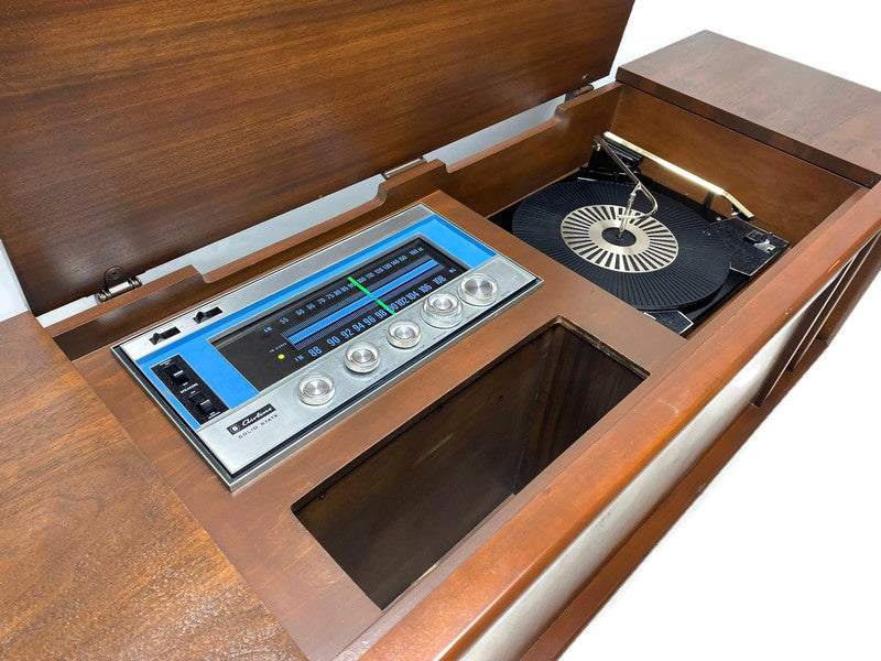 **SOLD OUT** AIRLINE 60s Mid Century STEREO CONSOLE Record Player Changer AM FM Bluetooth The Vintedge Co.
