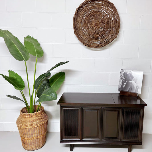 GE Vintage Stereo Console Record Player Changer AM FM Bluetooth Alexa The Vintedge Co.