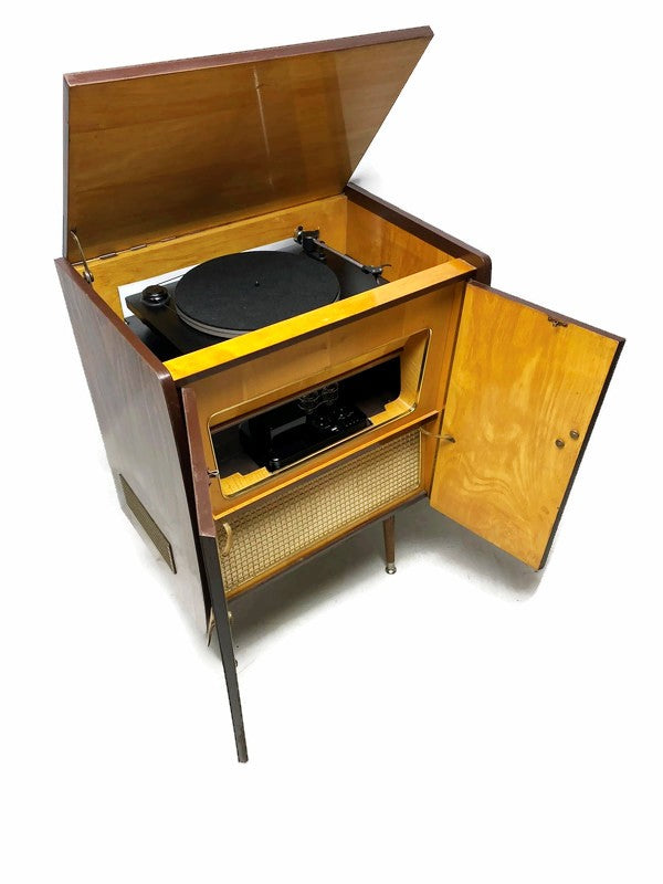 **SOLD OUT** The Vintedge Co™ - TURNTABLE READY SERIES™ - EMUD 50s 60s Modern Turntable Record Player Stereo Console Cabinet Bluetooth Alexa USB The Vintedge Co.