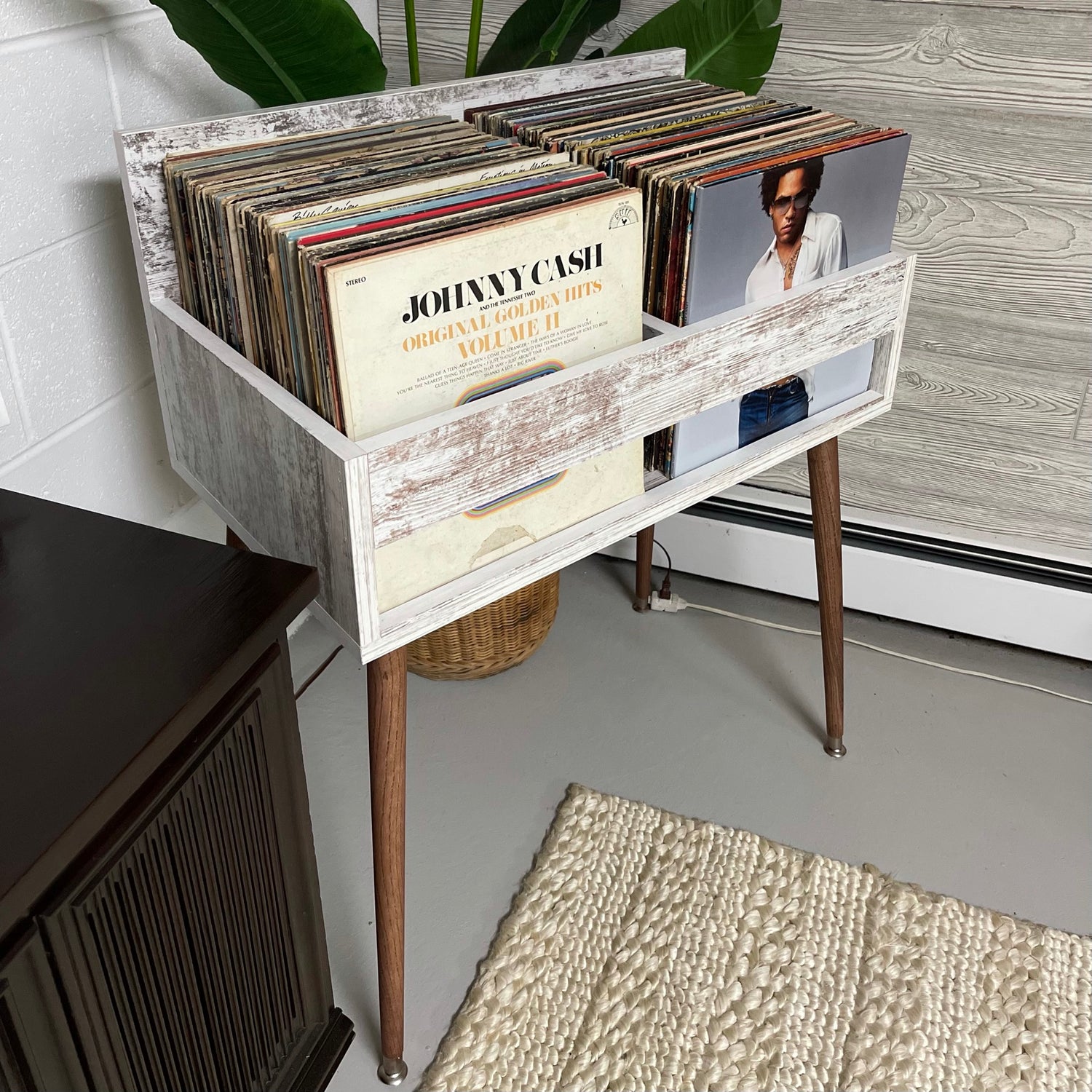DUAL DISPLAY Record Album Storage Stand | FARMHOUSE-M The Vintedge Co.