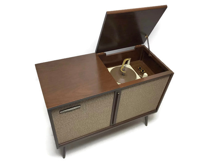 **SOLD OUT** OLYMPIC 60s Vintage Mid Century Record Player Changer Console Bluetooth The Vintedge Co.
