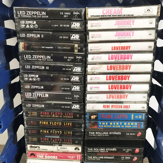 cassette tape - classic rock and roll legends | 60s 70s 80s 90s The Vintedge Co.