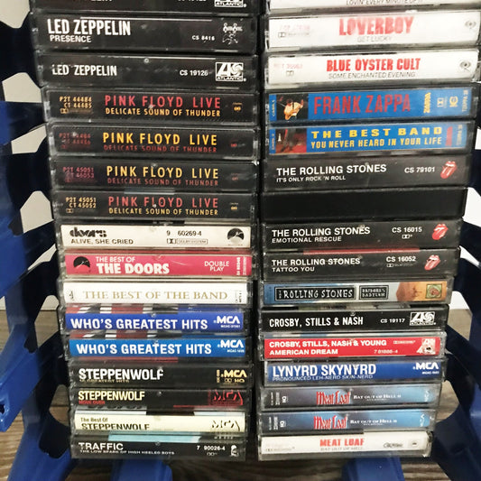 cassette tape - classic rock and roll legends | 60s 70s 80s 90s The Vintedge Co.