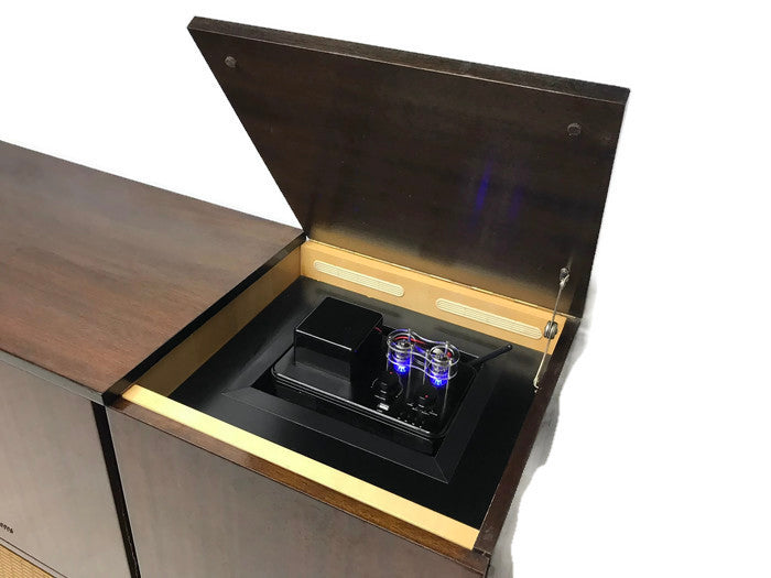 **SOLD OUT** VintedgeCo™ - TURNTABLE READY SERIES - GRUNDIG 60s Mid Century Stereo Console Turntable Record Player Cabinet Bluetooth The Vintedge Co.