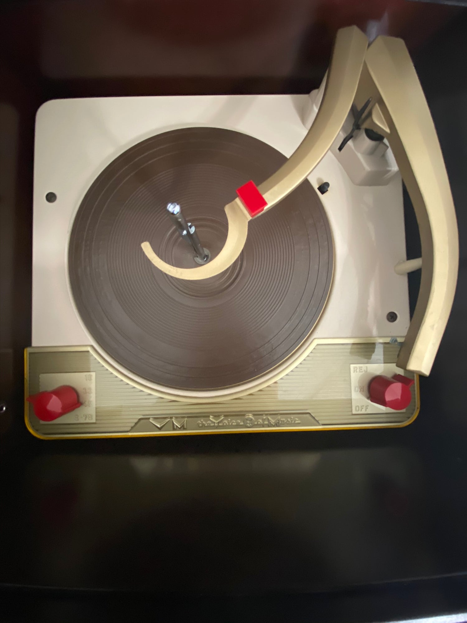 **SOLD OUT** VOICE OF MUSIC High Fidelity Stereo Record Player Changer Consolette VM Alexa The Vintedge Co.