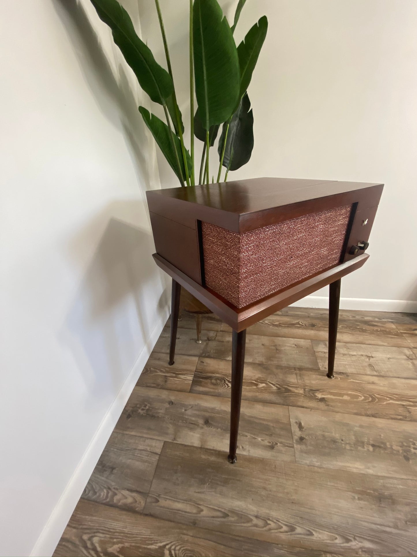 **SOLD OUT** VOICE OF MUSIC High Fidelity Stereo Record Player Changer Consolette VM Alexa The Vintedge Co.