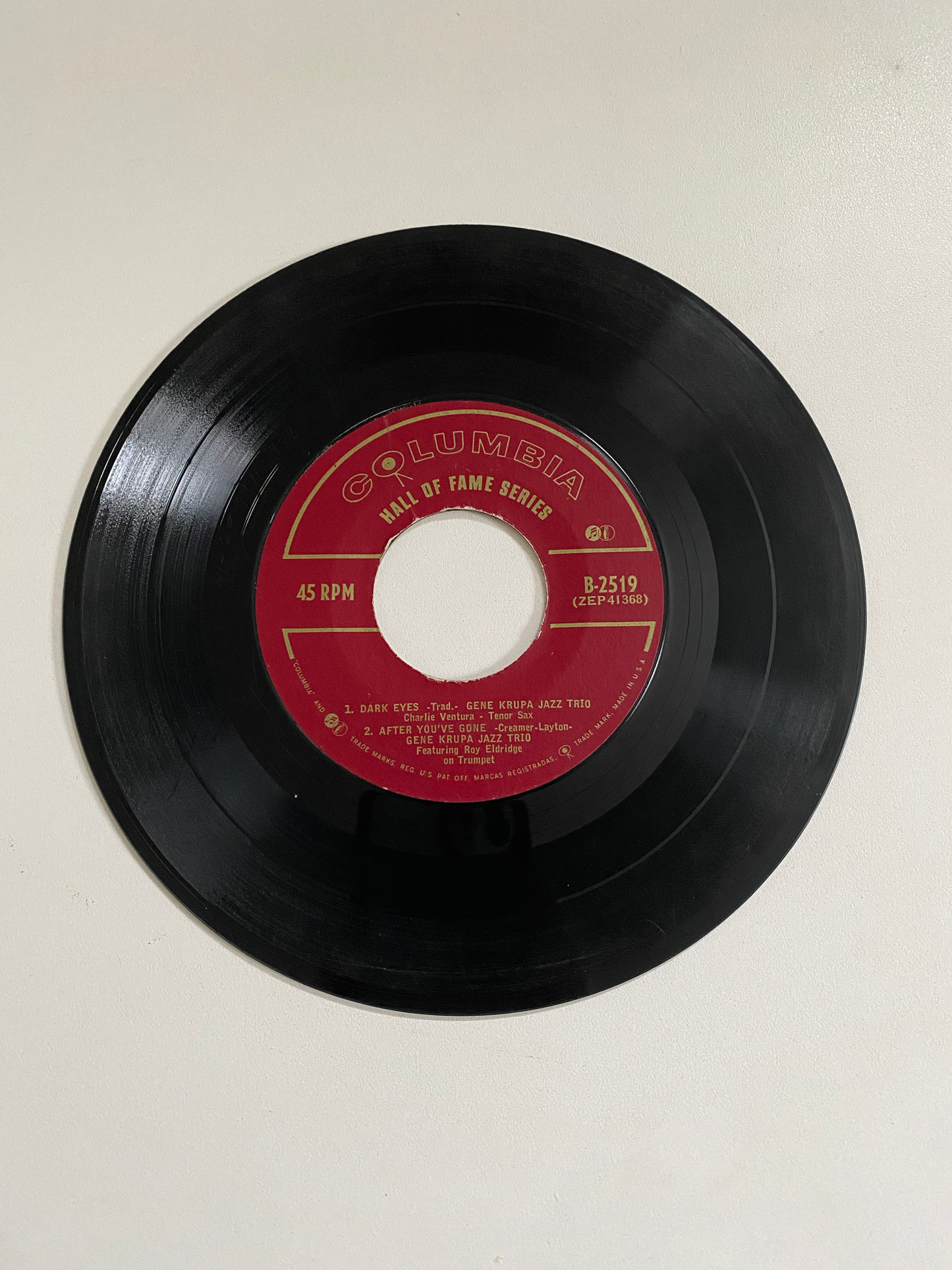 Gene Krupa Jazz Trio - Body and Soul | 45 The Vintedge Co.