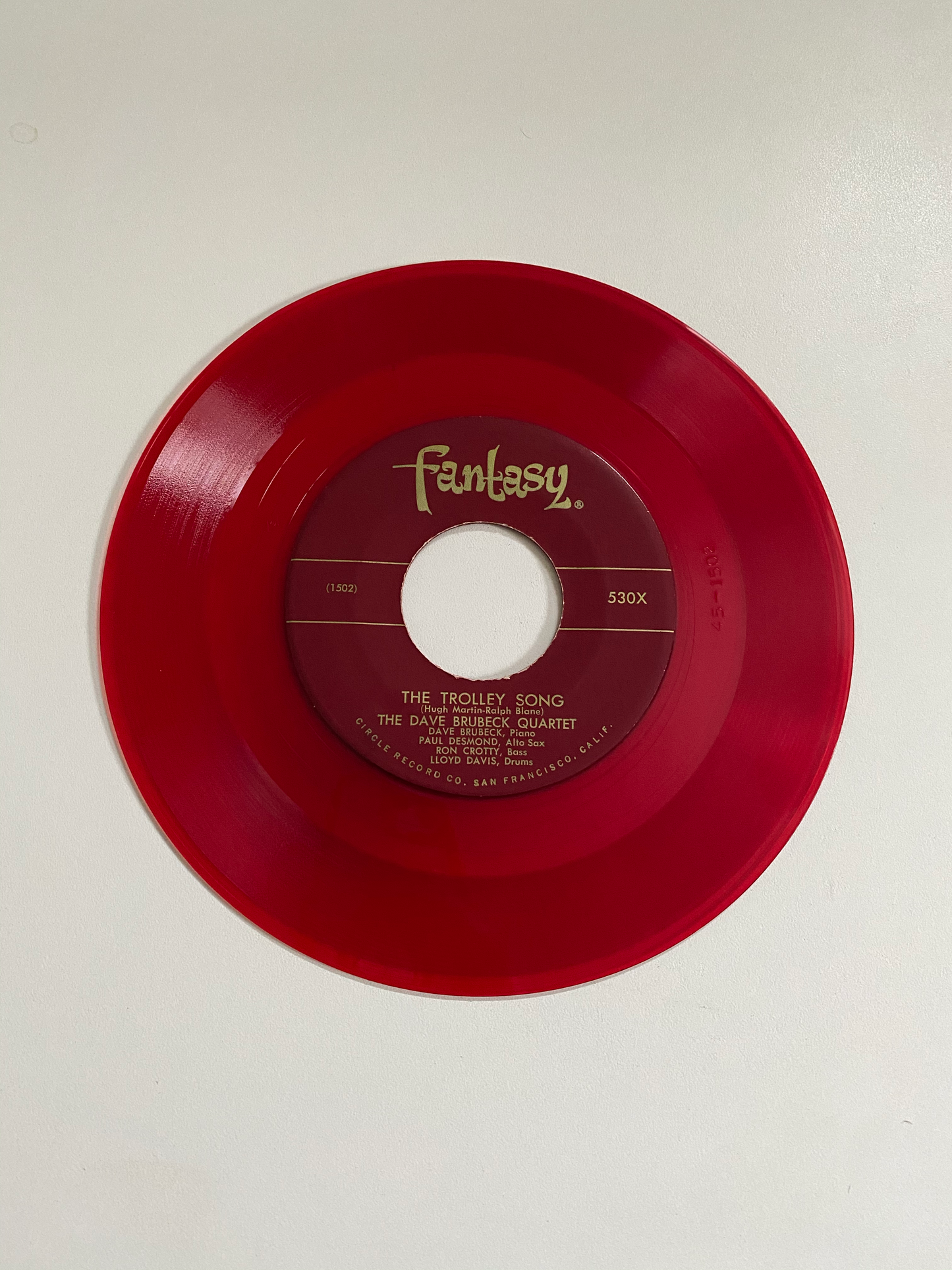 Dave Burek Quartet, The - The Trolley Song | 45 The Vintedge Co.