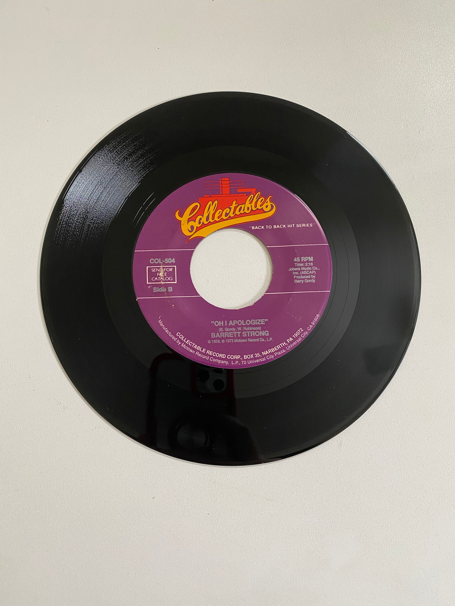 Barrett Strong - Money (That's All I Want) | 45 The Vintedge Co.