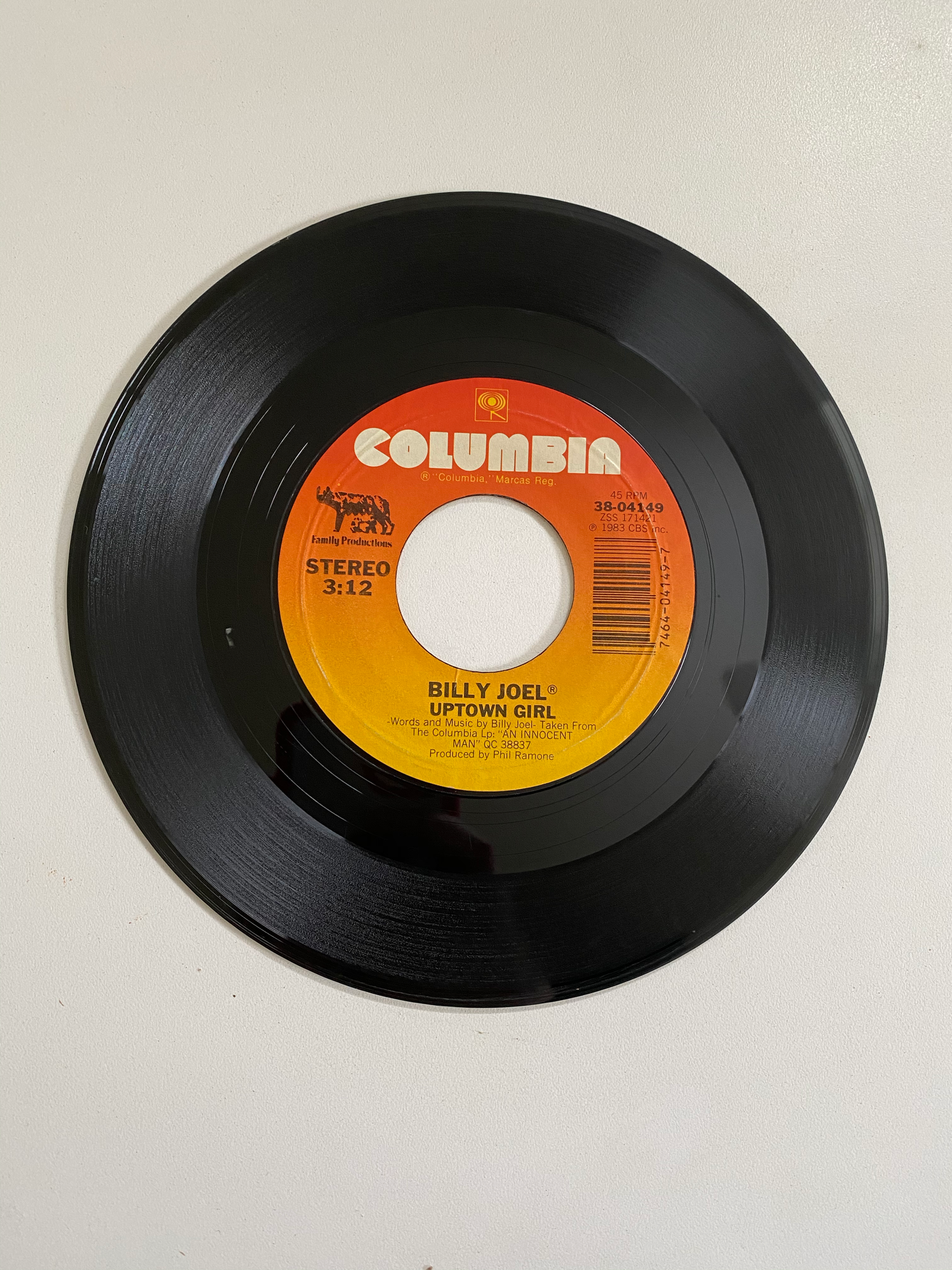 Billy Joel - Uptown Girl | 45 The Vintedge Co.