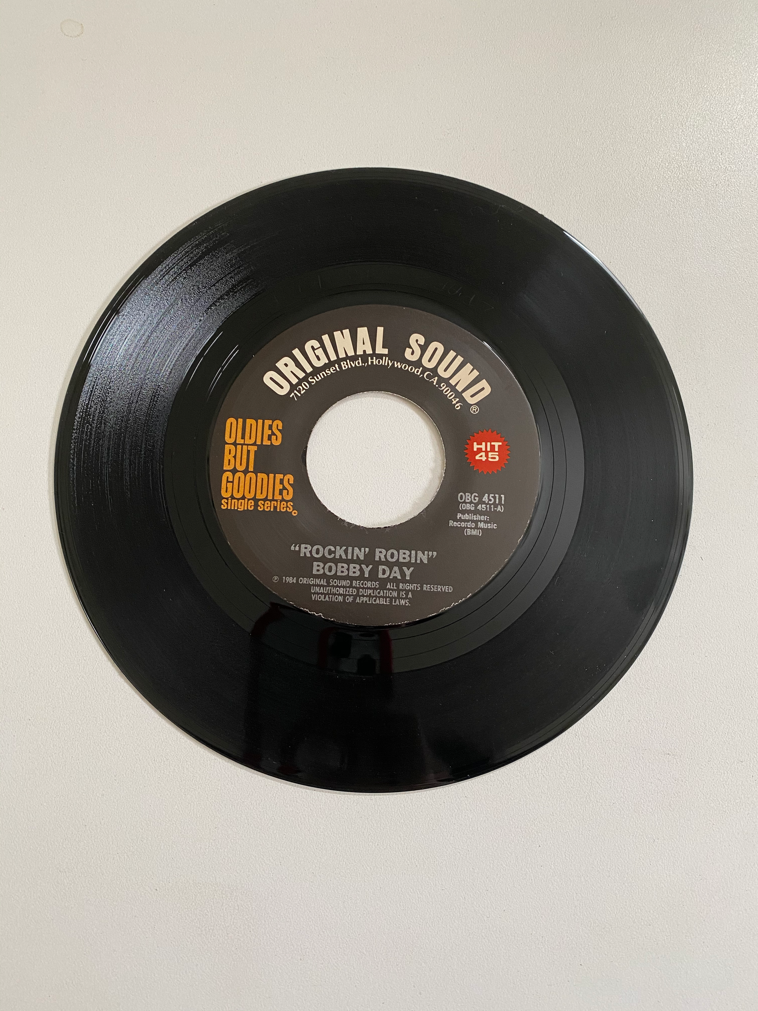 Bobby Day - Rockin' Robin | 45 The Vintedge Co.