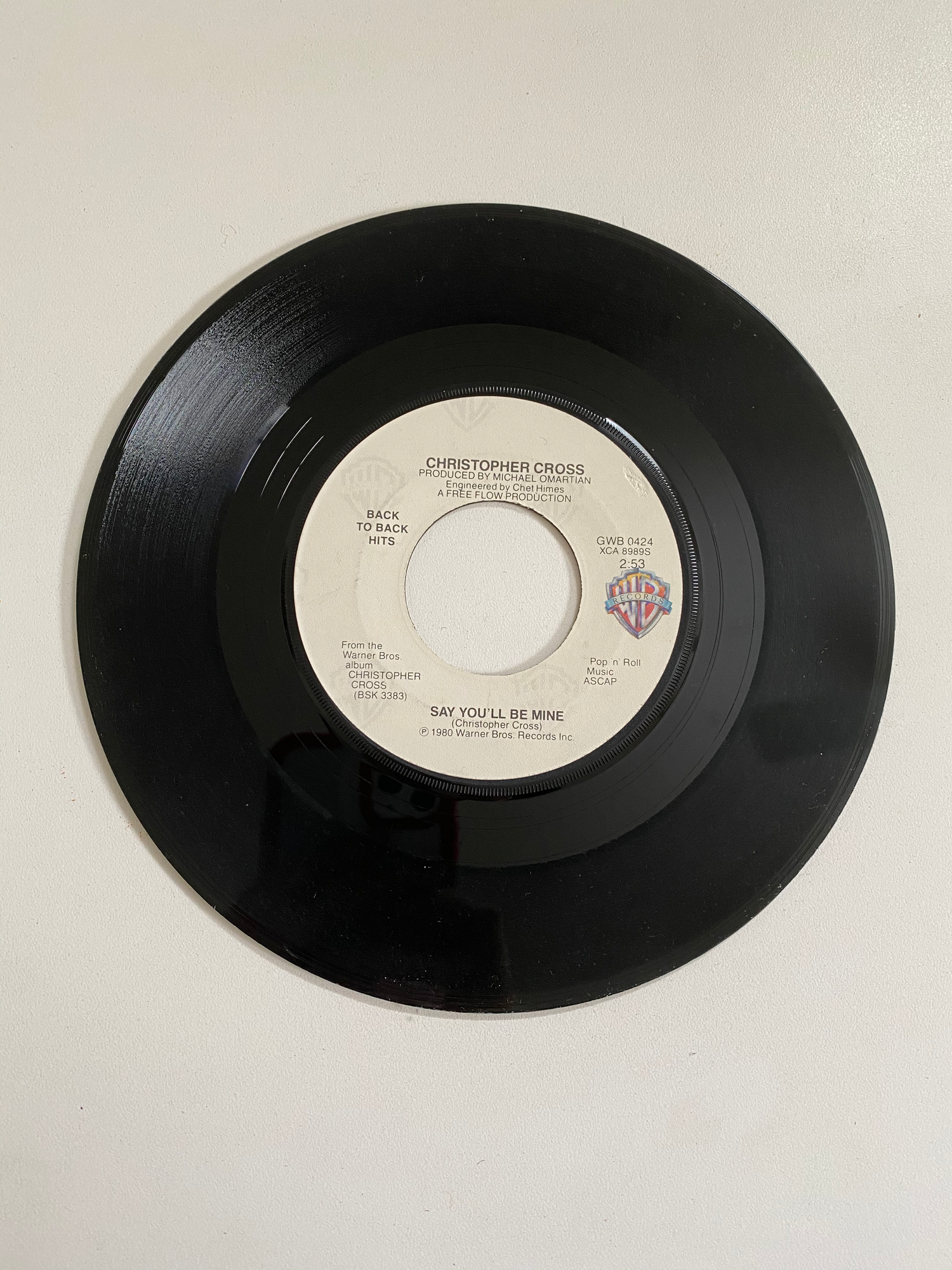 Christopher Cross - Arthur's Theme (Best That You Can Do) | 45 The Vintedge Co.