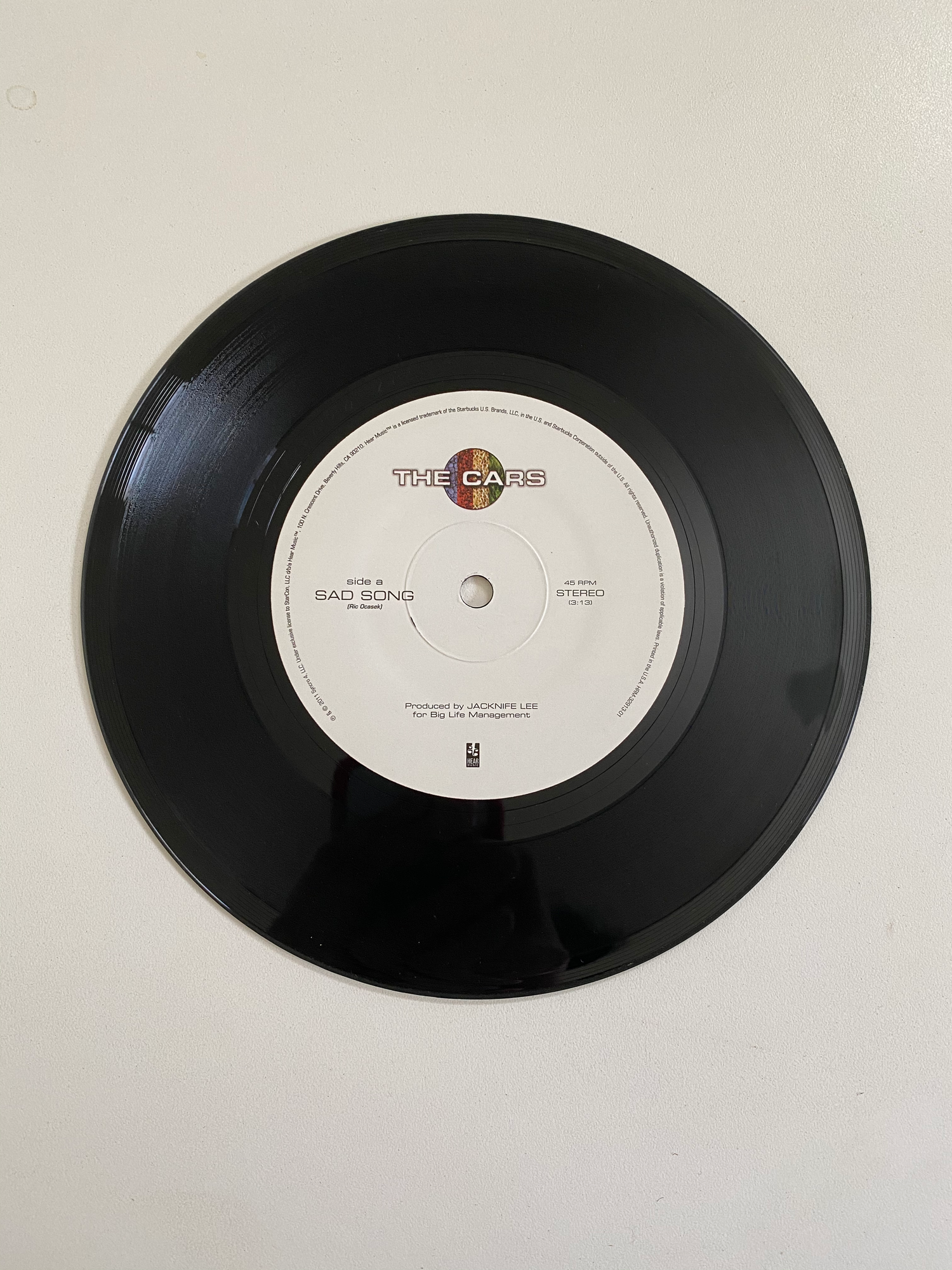 Cars, The - Sad Song | 45 The Vintedge Co.