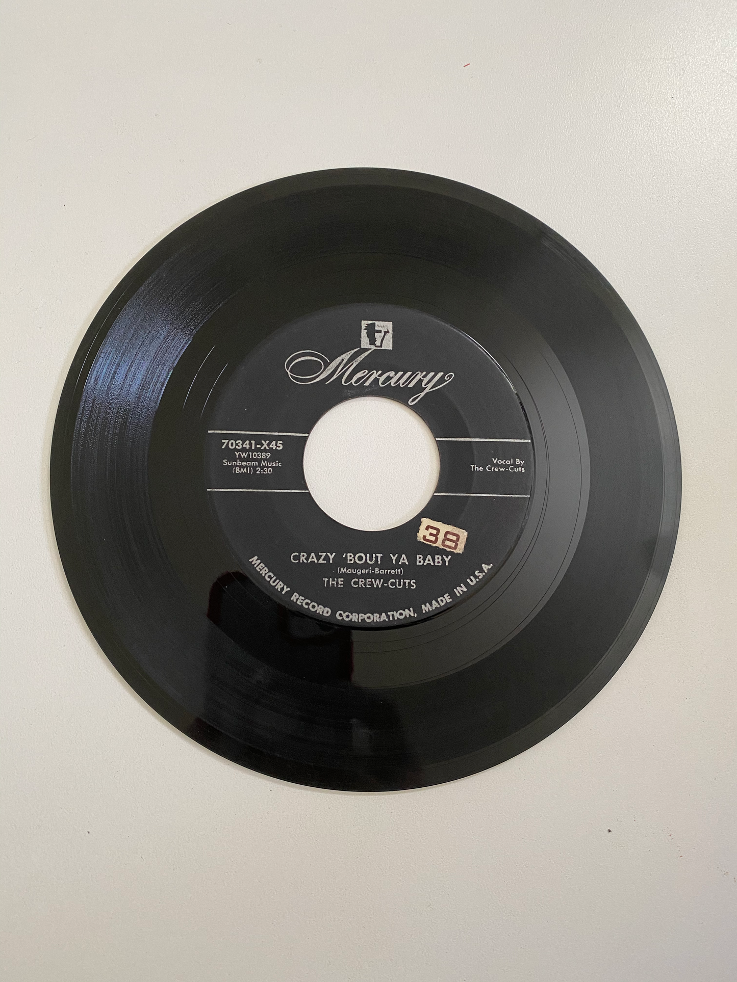 Crew Cuts, The - Crazy 'Bout Ya Baby | 45 The Vintedge Co.