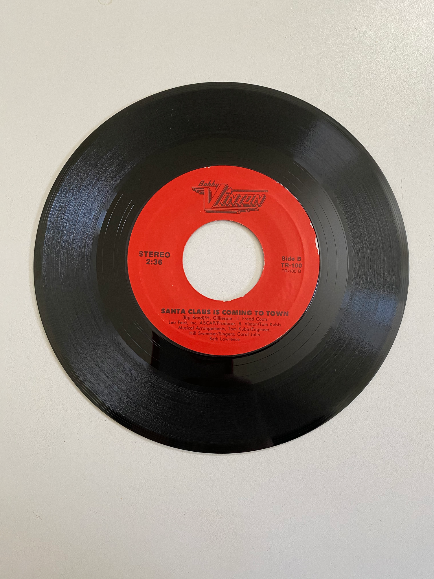 Bobby Vinton - Santa Must Be Polish | 45 The Vintedge Co.