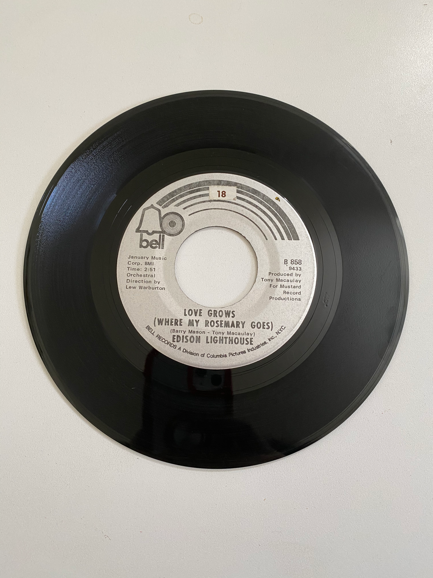 Edison Lighthouse - Love Grows (Where My Rosemary Grows) | 45 The Vintedge Co.