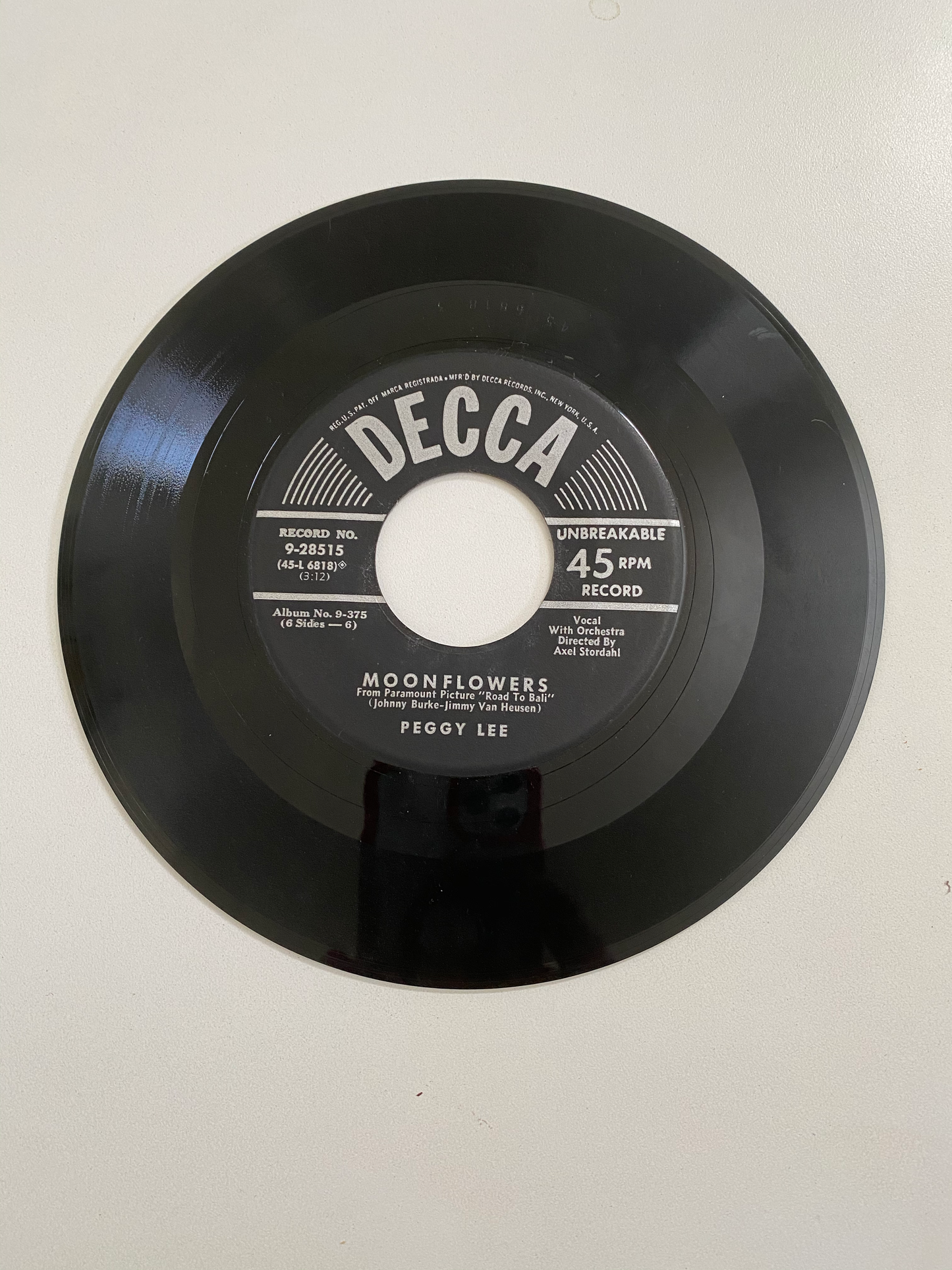 Peggy Lee - Moonflowers | 45 The Vintedge Co.