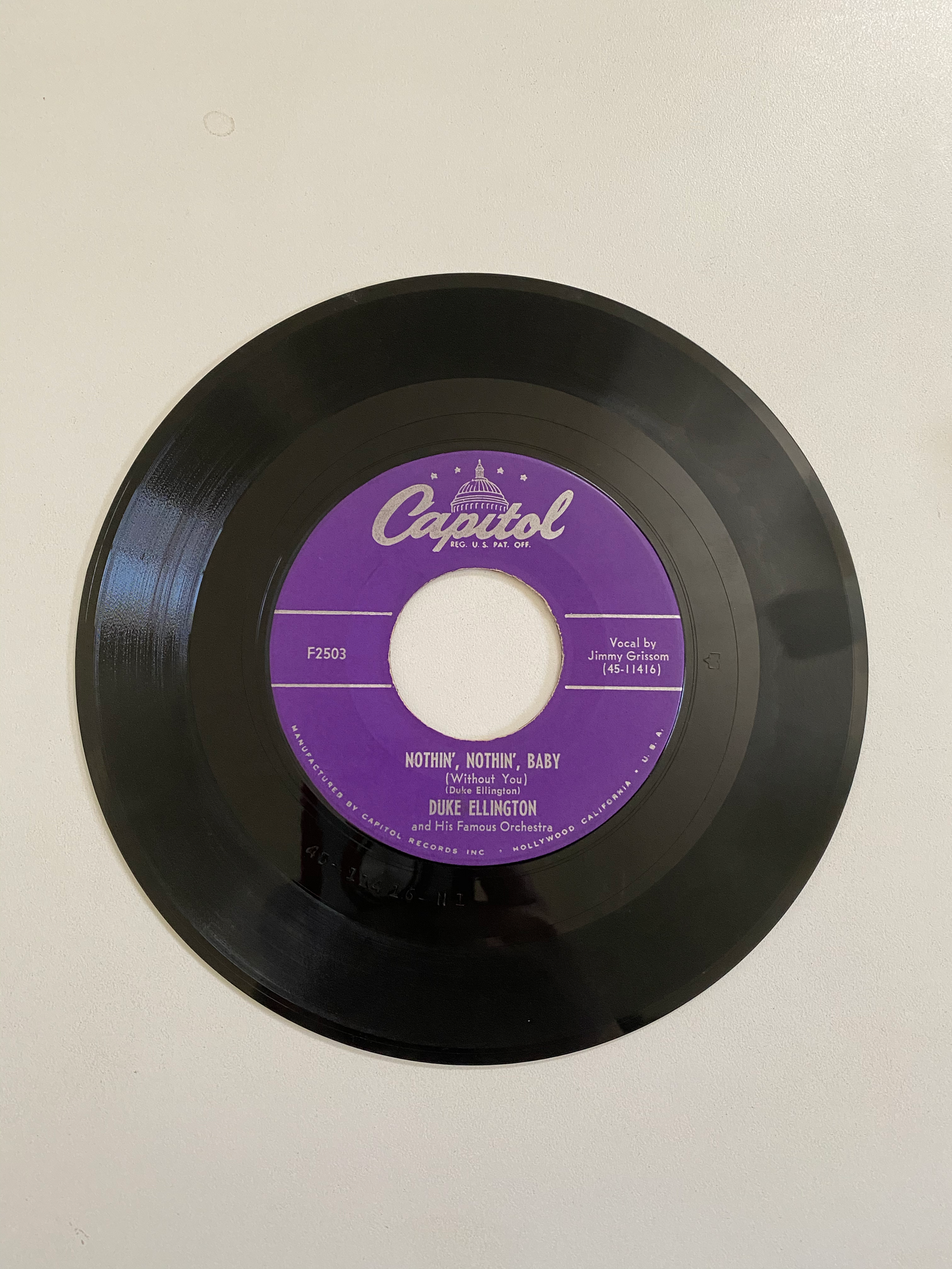 Duke Ellington - Nothin', Nothin', Baby | 45 The Vintedge Co.