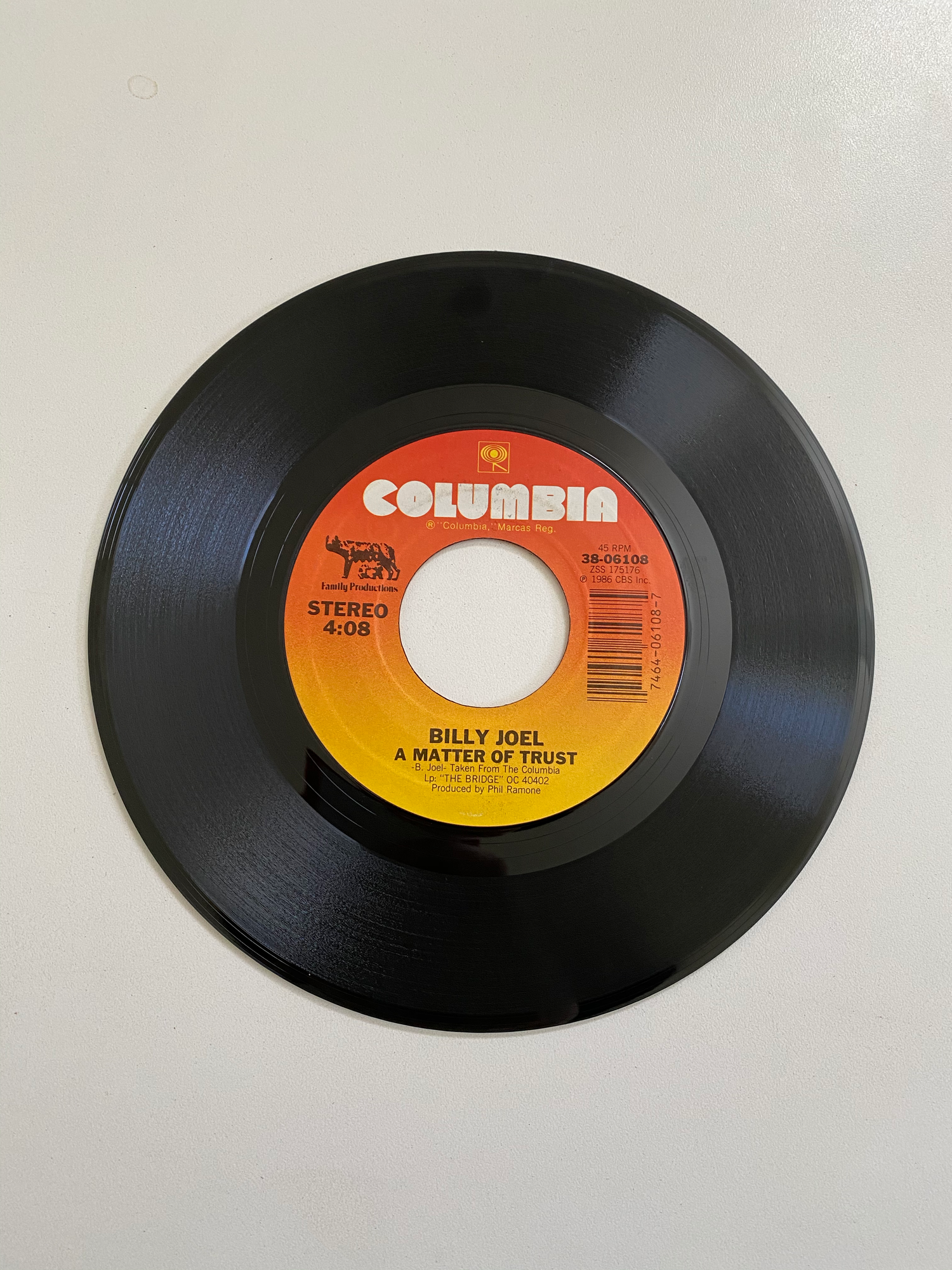 Billy Joel - A Matter of Trust | 45 The Vintedge Co.