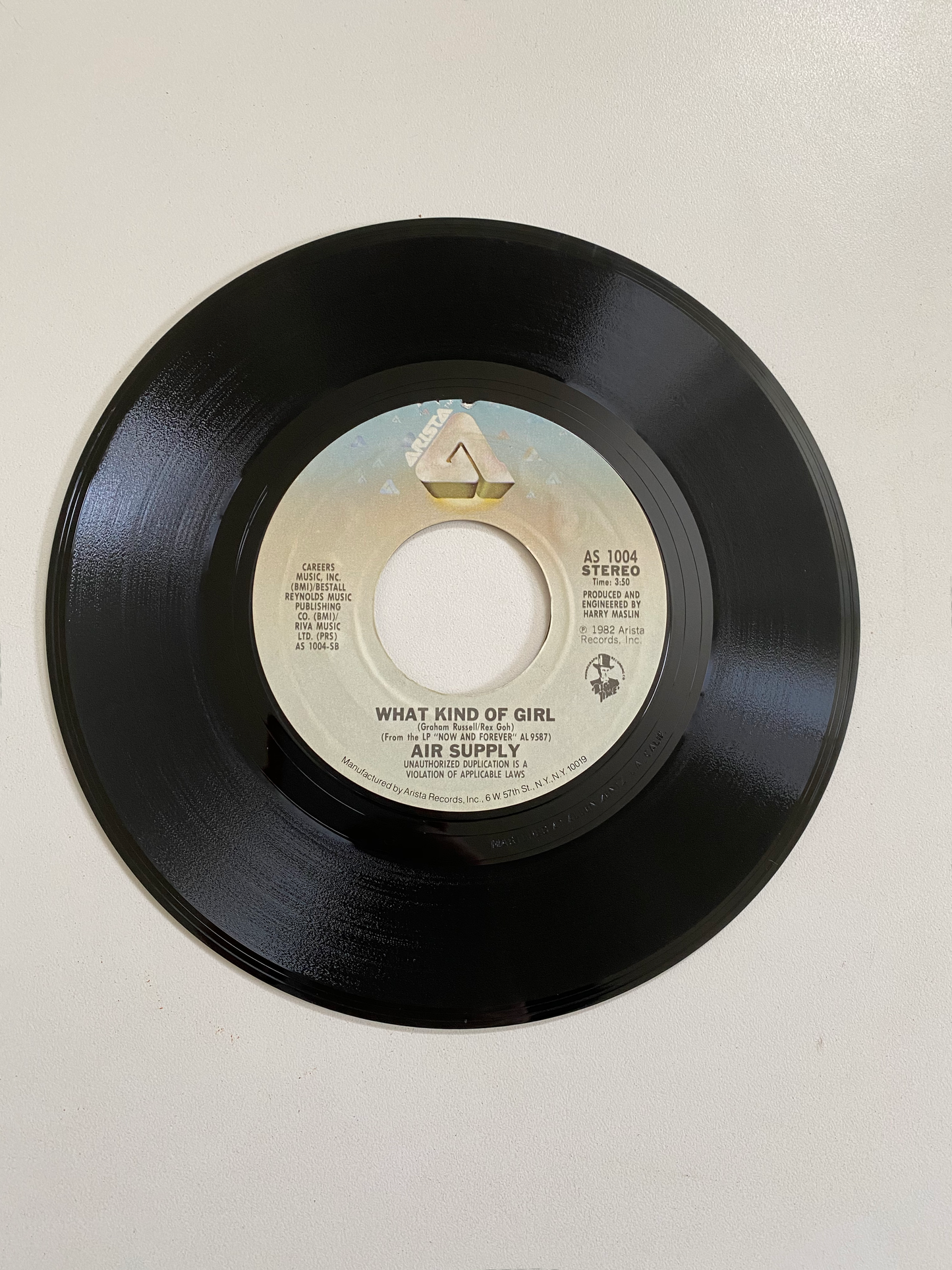 Air Supply - Two Less Lonely People In The World | 45 The Vintedge Co.