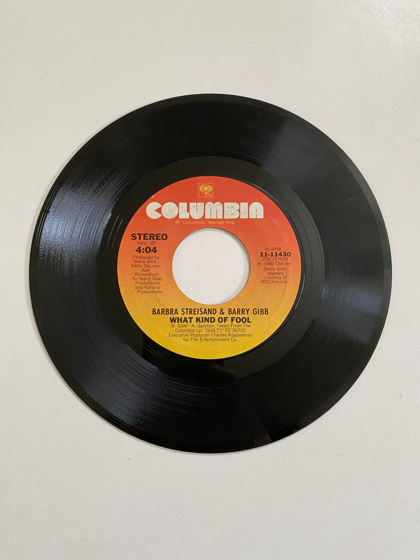 Barbra Streisand & Barry Gibb - What Kind of Fool | 45 The Vintedge Co.