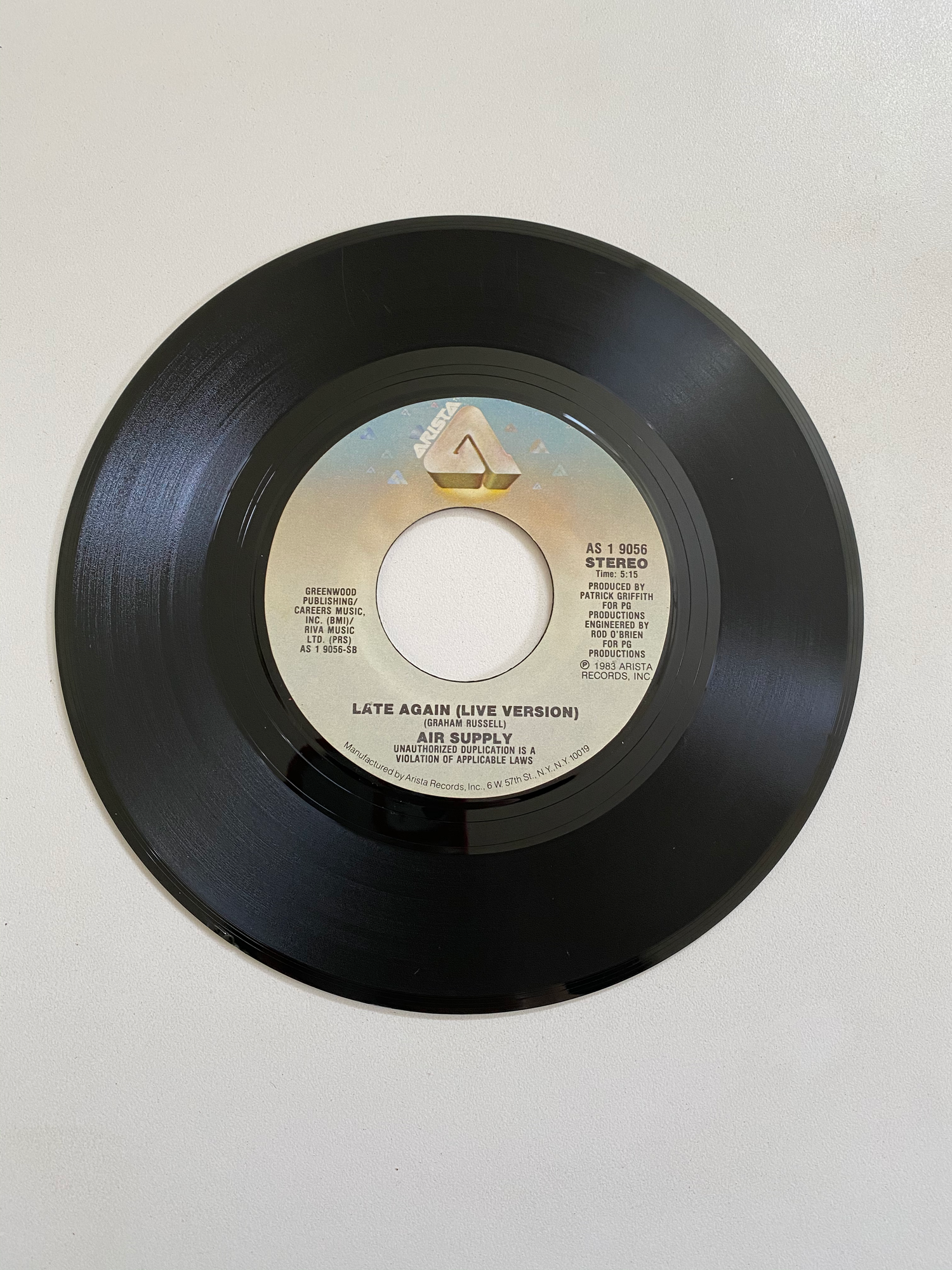 Air Supply - Making Love Out of Nothing At All | 45 The Vintedge Co.