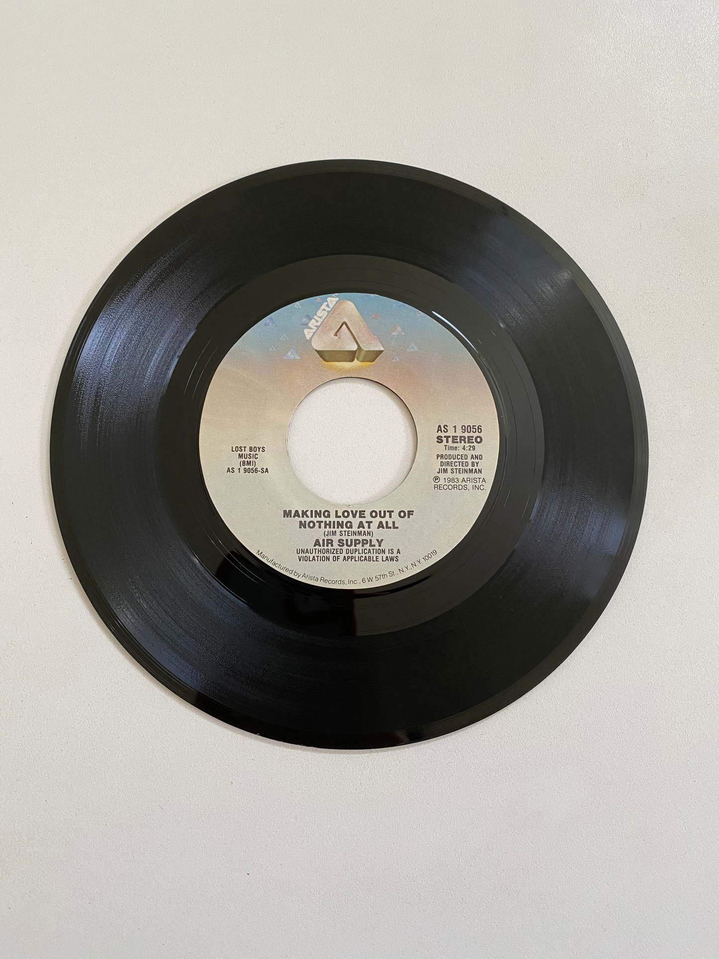 Air Supply - Making Love Out of Nothing At All | 45 The Vintedge Co.