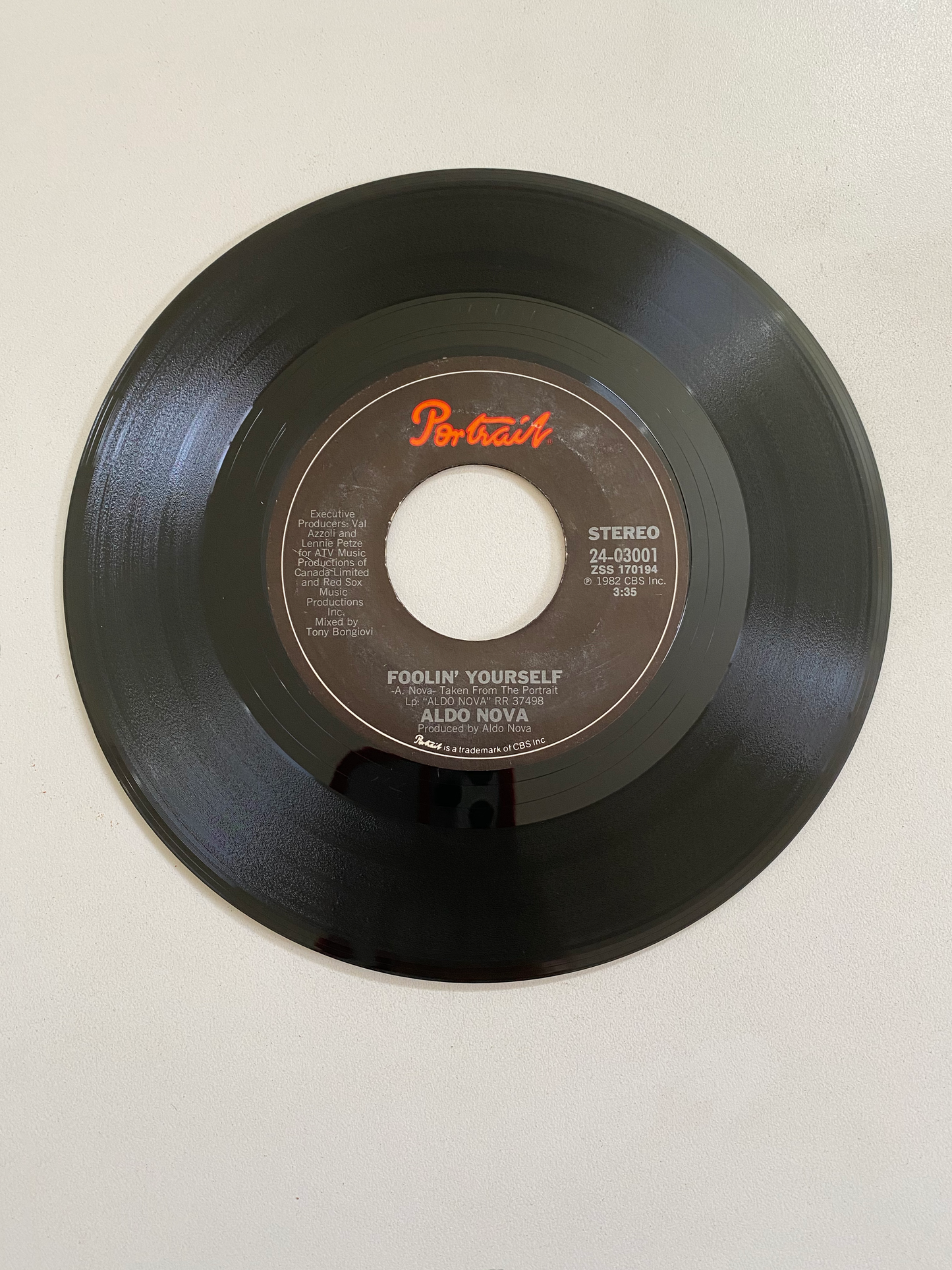 Aldo Nova - Foolin' Yourself | 45 The Vintedge Co.