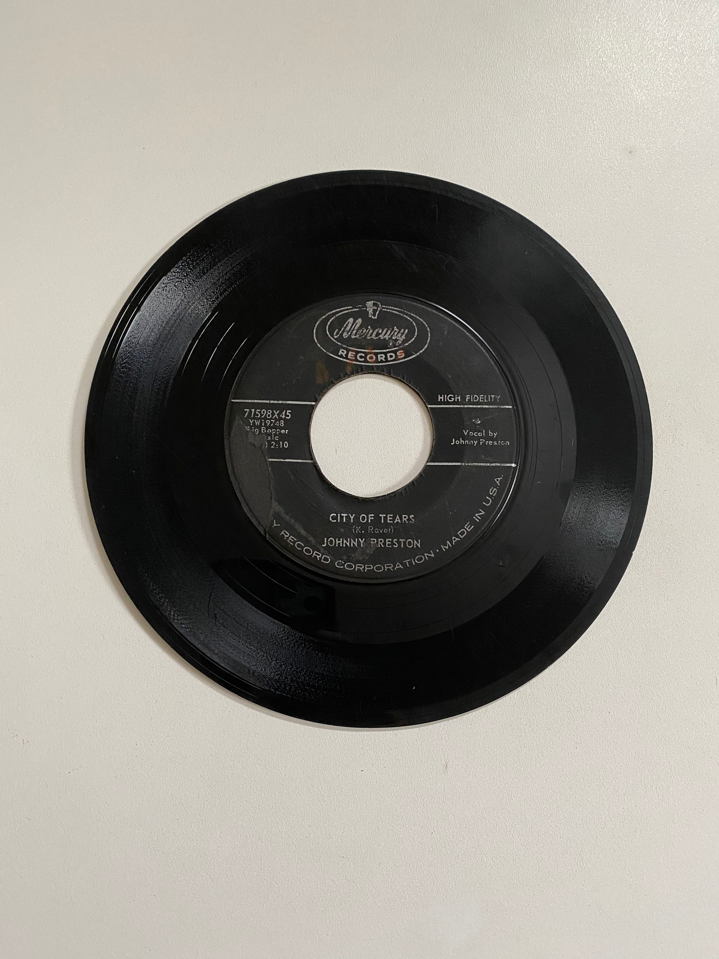 Johnny Preston - Cradle of Love | 45 The Vintedge Co.