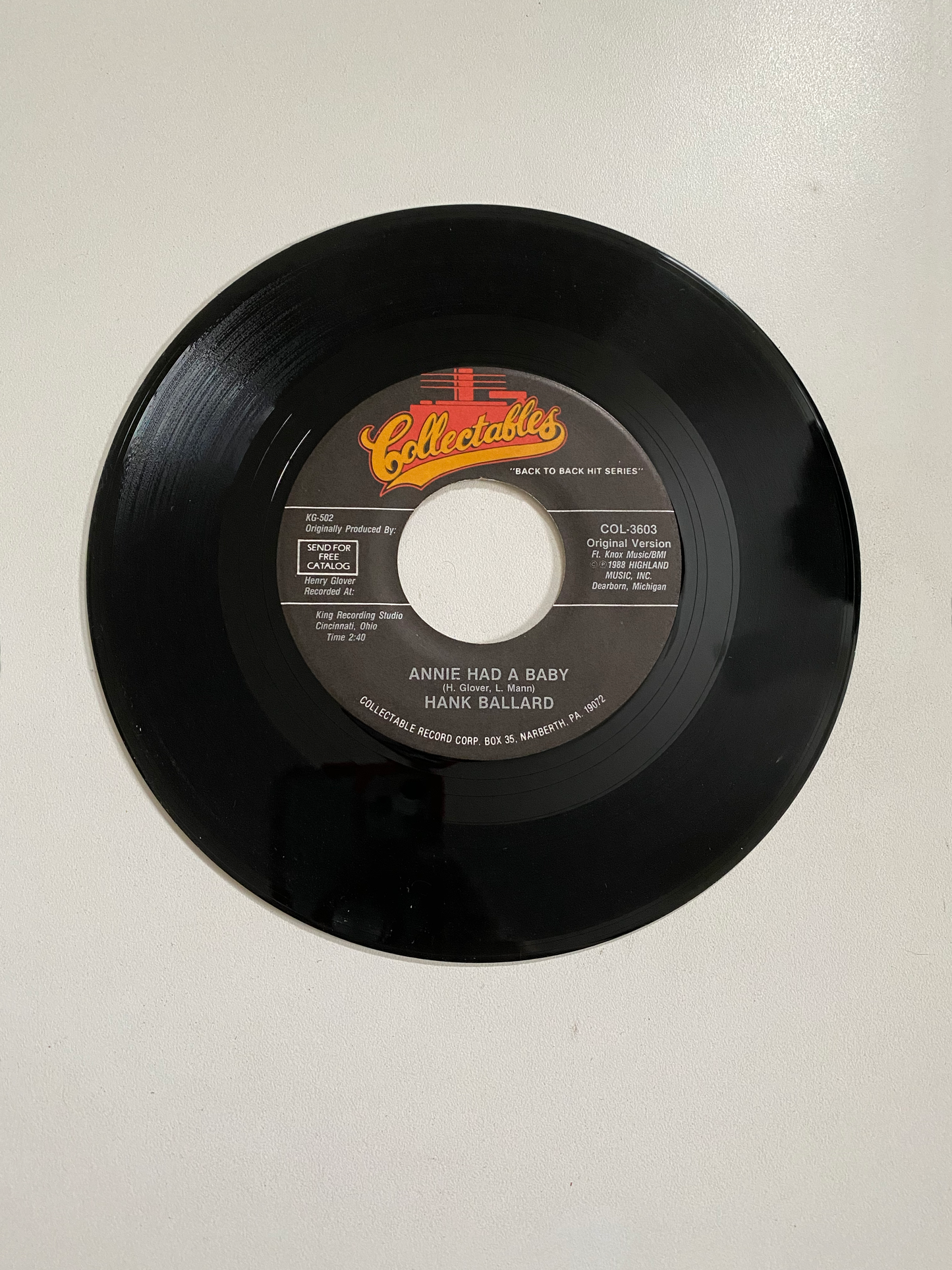 Hank Ballard - Work With Me Annie | 45 The Vintedge Co.