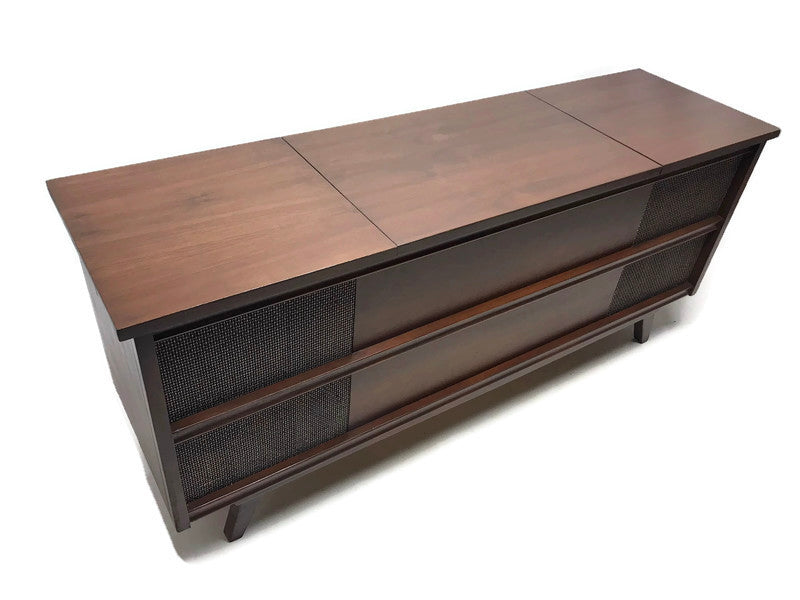 **SOLD OUT** PENNECREST Long and Low Mid Century Record Player Changer Stereo Console - Bluetooth The Vintedge Co.