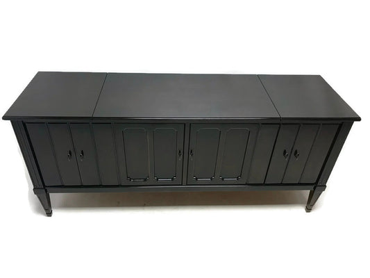 **SOLD OUT** ZENITH Vintage ESPRESSO BROWN Louver Door Record Player Changer Stereo Console AM FM Bluetooth The Vintedge Co.