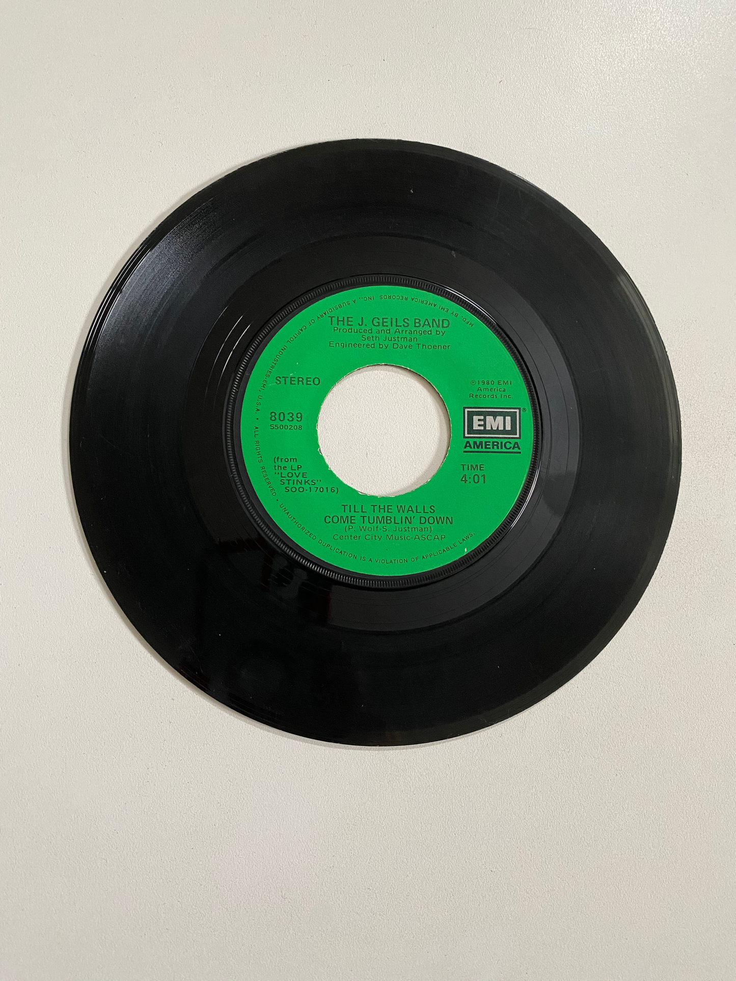 J. Geils Band, The - Love Stinks | 45 The Vintedge Co.