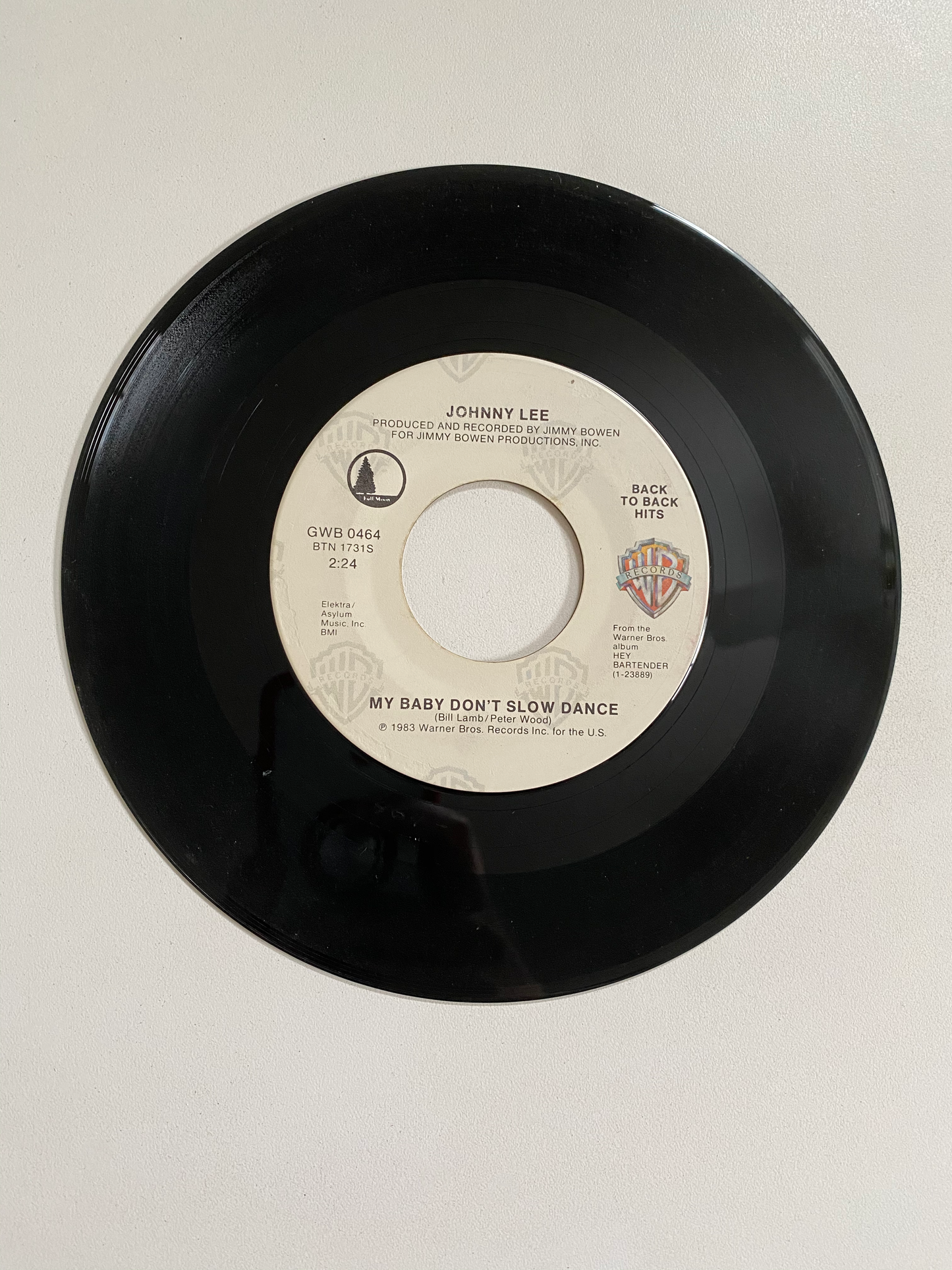 Johnny Lee - Hey Bartender | 45 The Vintedge Co.