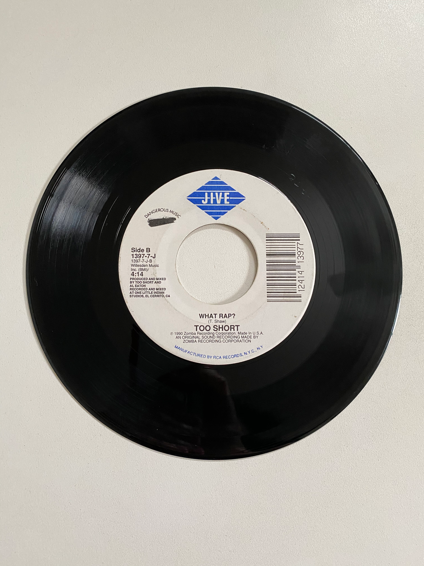 Too Short - The Ghetto (Single Edit) | 45 The Vintedge Co.