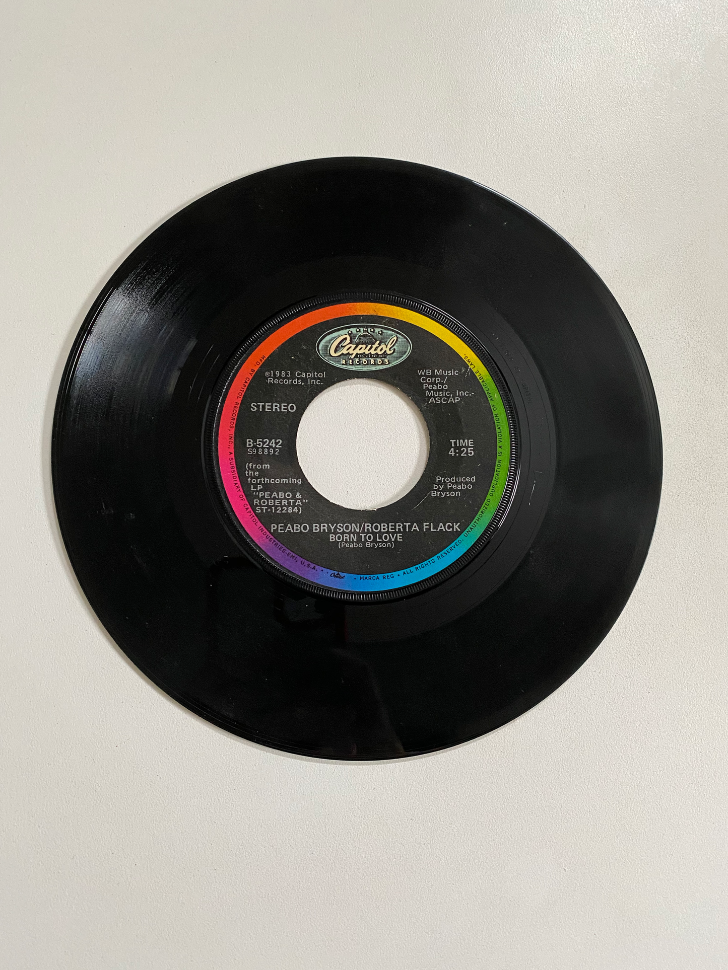 Peabo Bryson and Roberta Flack - Tonight I Celebrate My Love | 45 The Vintedge Co.