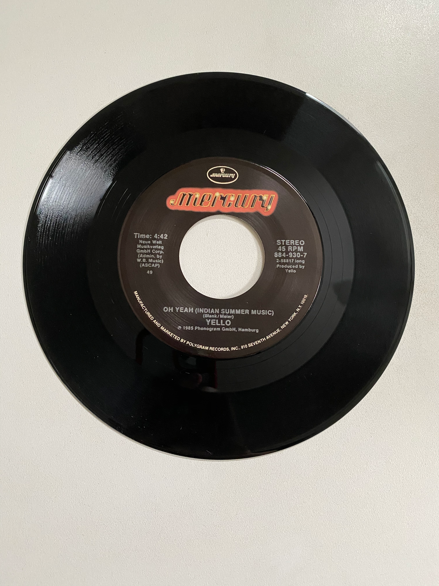 Yello - Oh Yeah | 45 The Vintedge Co.