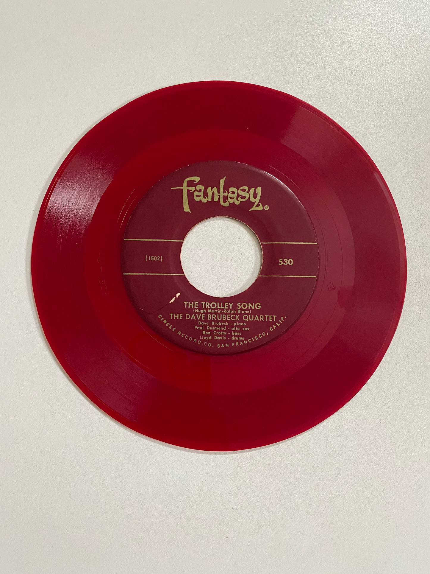 Dave Burek Quartet, The - The Trolley Song | 45 The Vintedge Co.