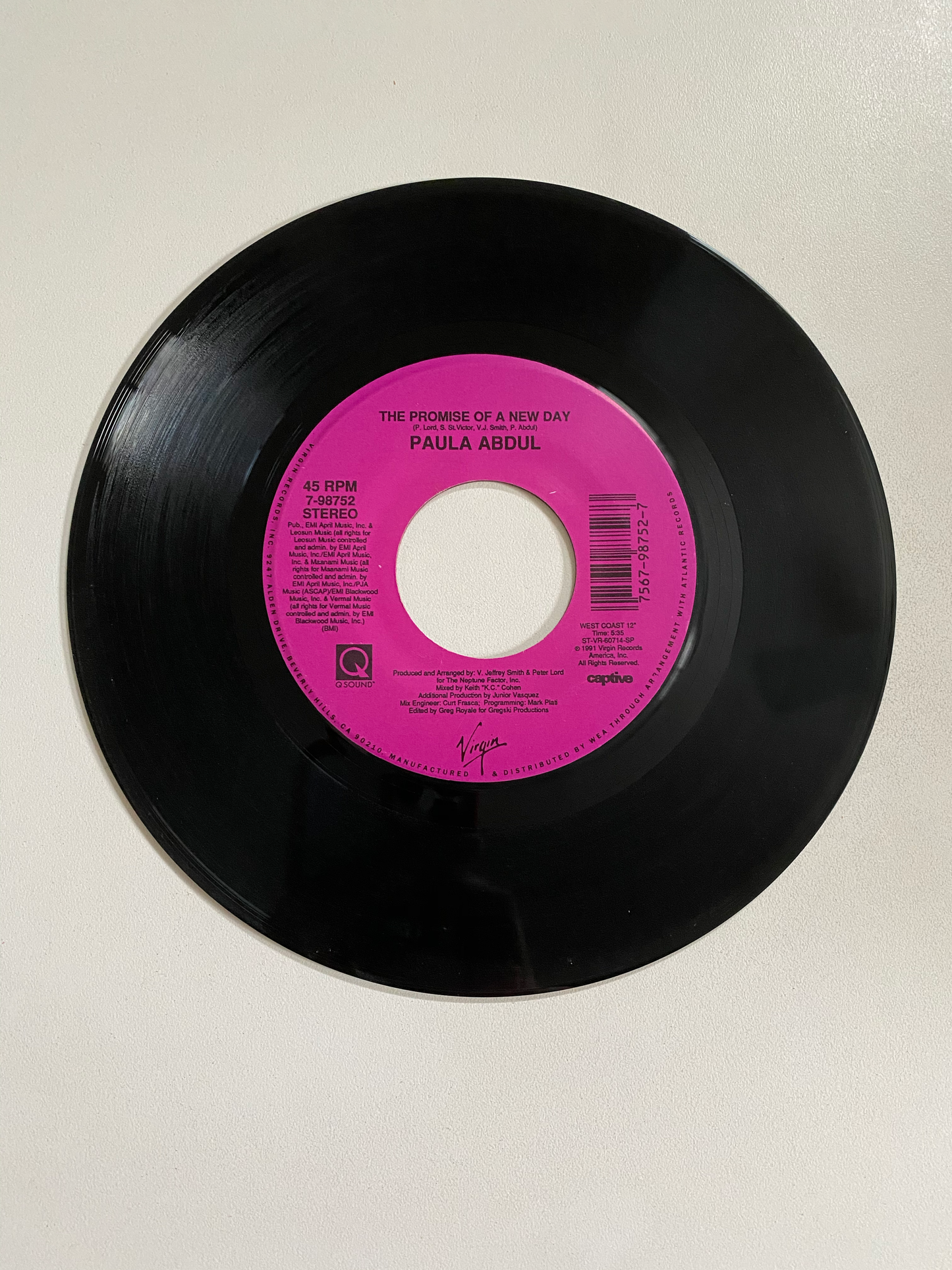 Paul Abdul - The Promise of a New Day | 45 The Vintedge Co.