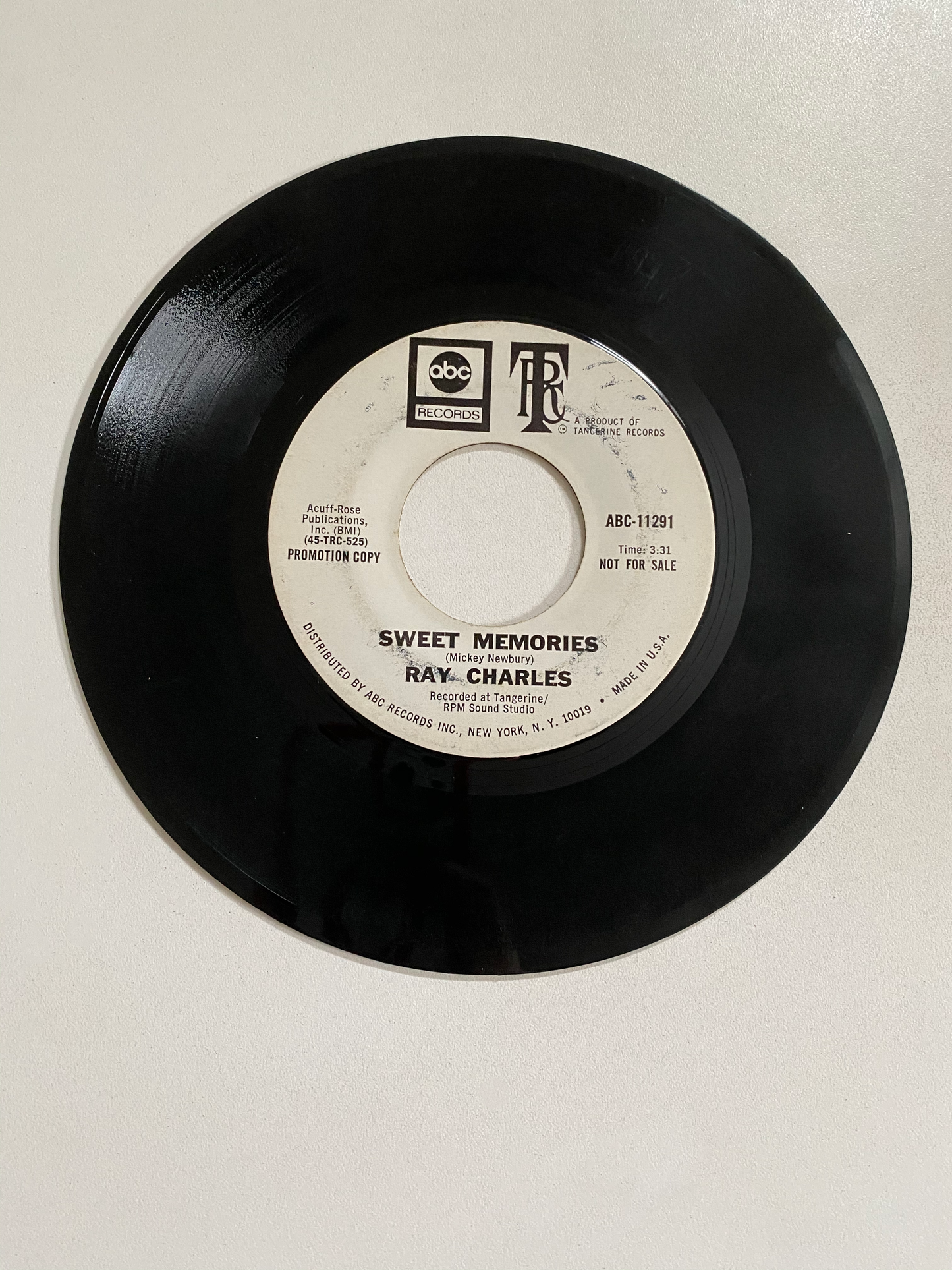 Ray Charles - Don't Change On Me | 45 The Vintedge Co.