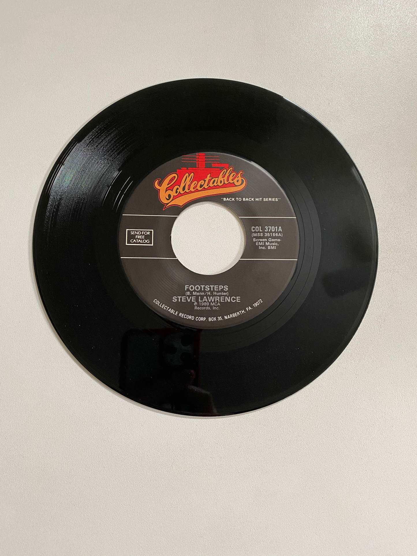 Steve Lawerence - Footsteps | 45 The Vintedge Co.
