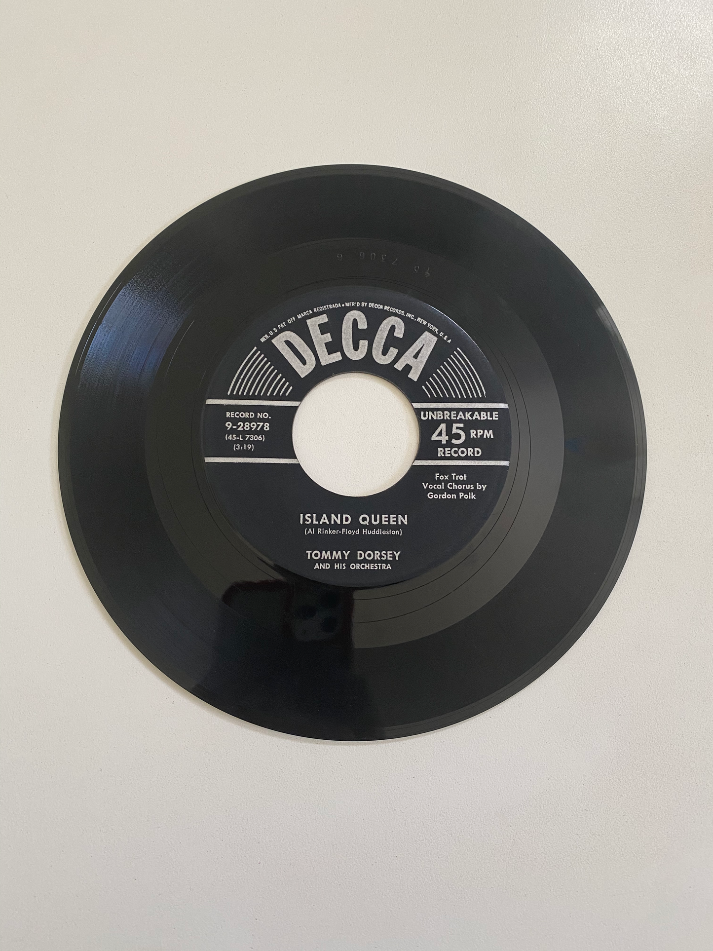 Tommy Dorsey and his Orchestra - You're The Cause of It All | 45 The Vintedge Co.
