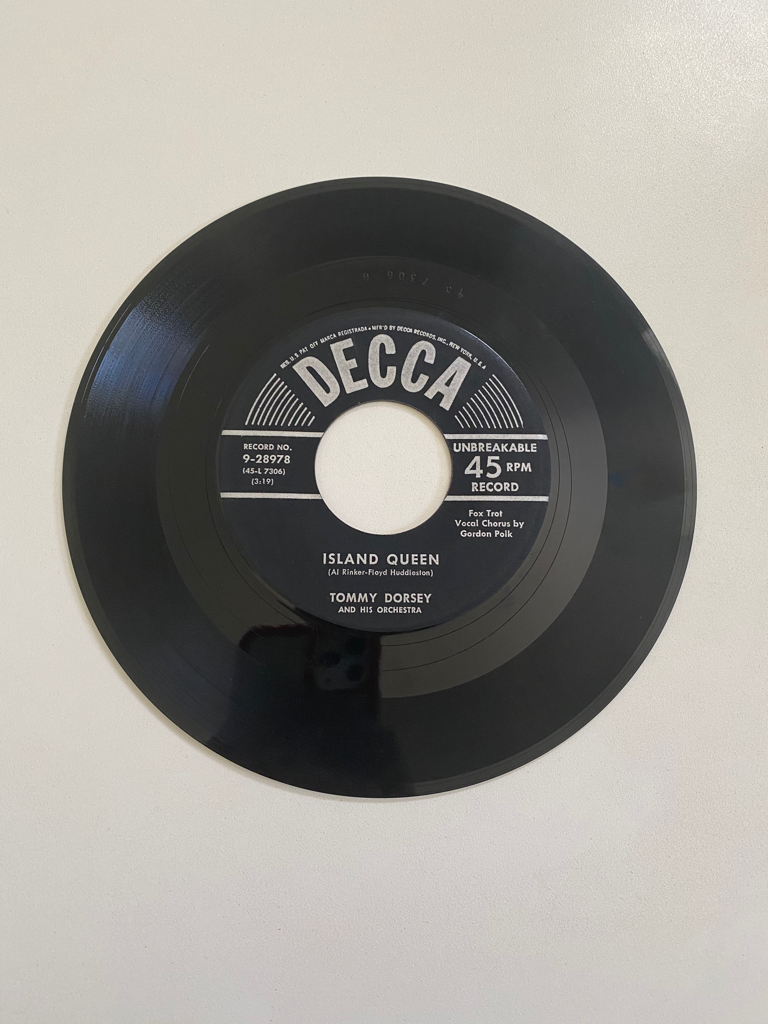 Tommy Dorsey and his Orchestra - You're The Cause of It All | 45 The Vintedge Co.