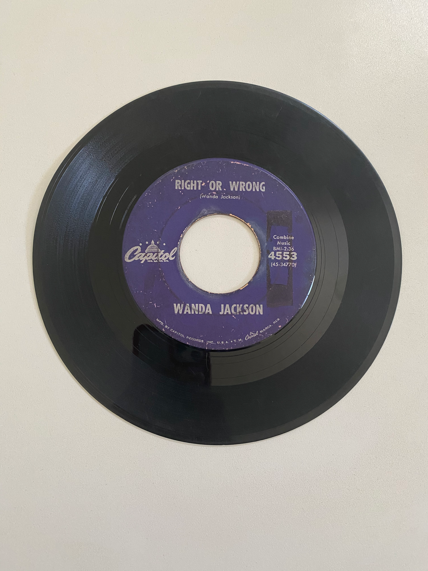 Wanda Jackson - Right or Wrong | 45 The Vintedge Co.