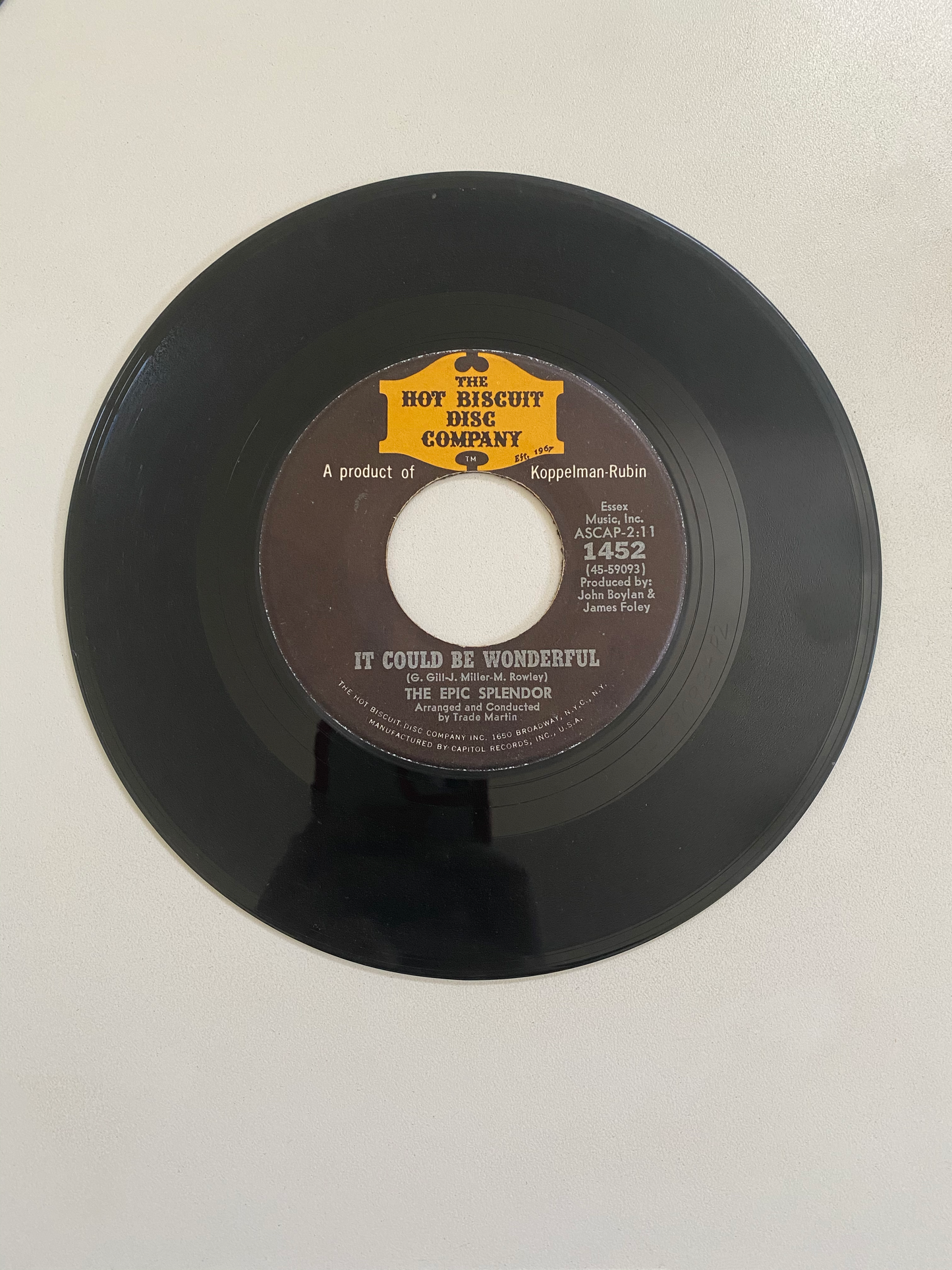 Epic Splendor, The - It Could Be Wonderful | 45 The Vintedge Co.