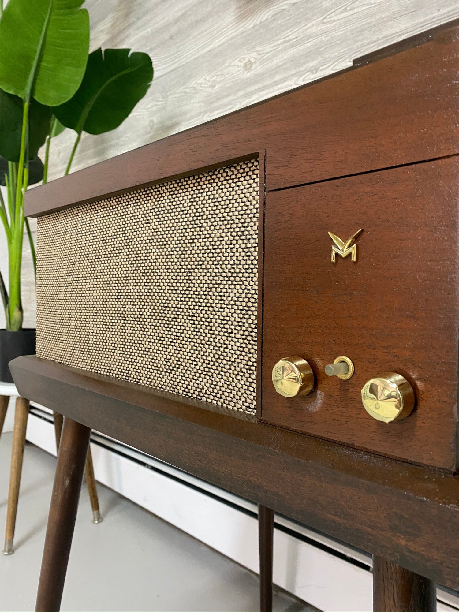 **SOLD OUT** VOICE OF MUSIC High Fidelity Stereo Record Player Changer Consolette VM Alexa The Vintedge Co.