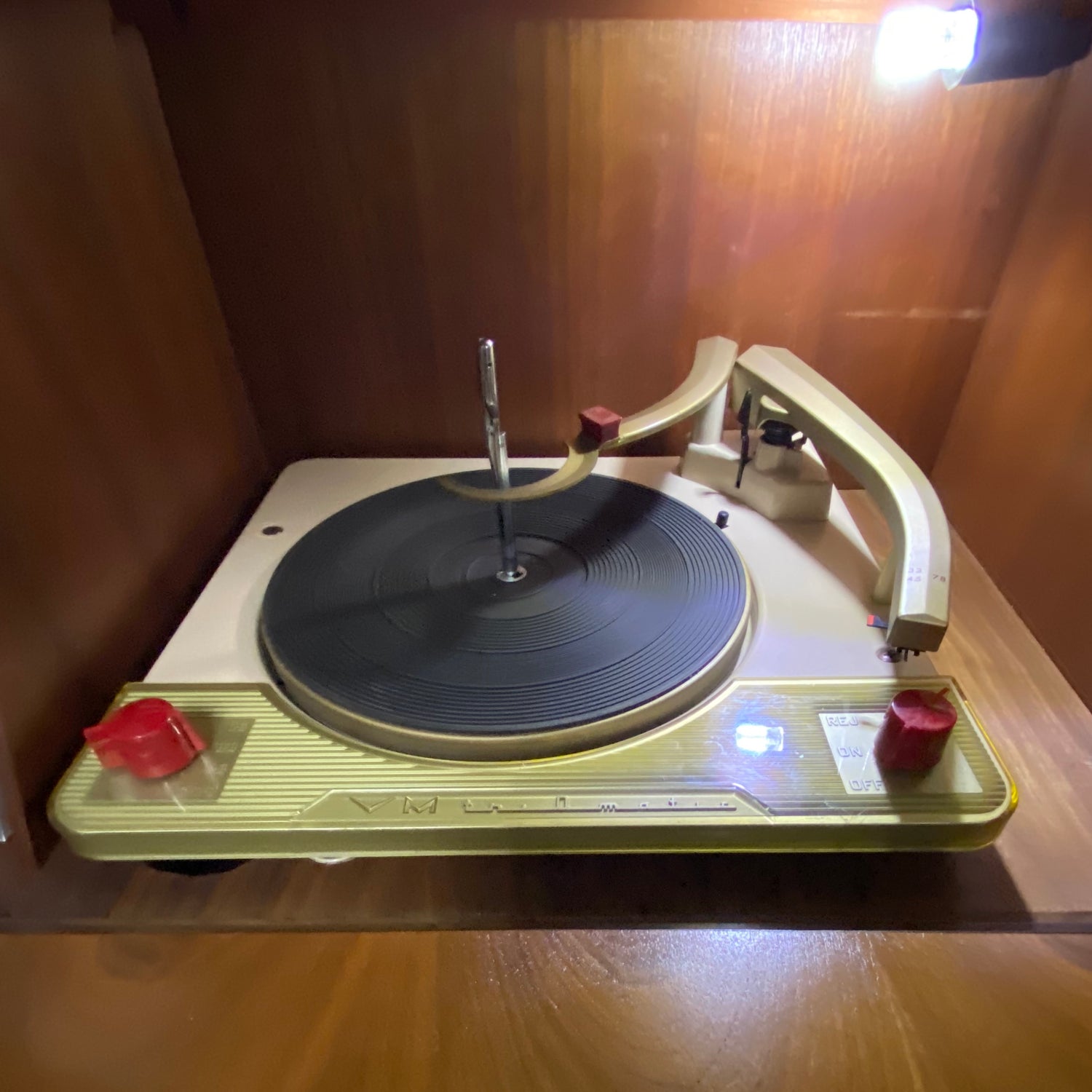 **SOLD OUT**  BLAUPUNKT Mid Century WHISKEY Dry BAR HiFi Mono Console Record Player Changer AM FM Bluetooth Alexa The Vintedge Co.